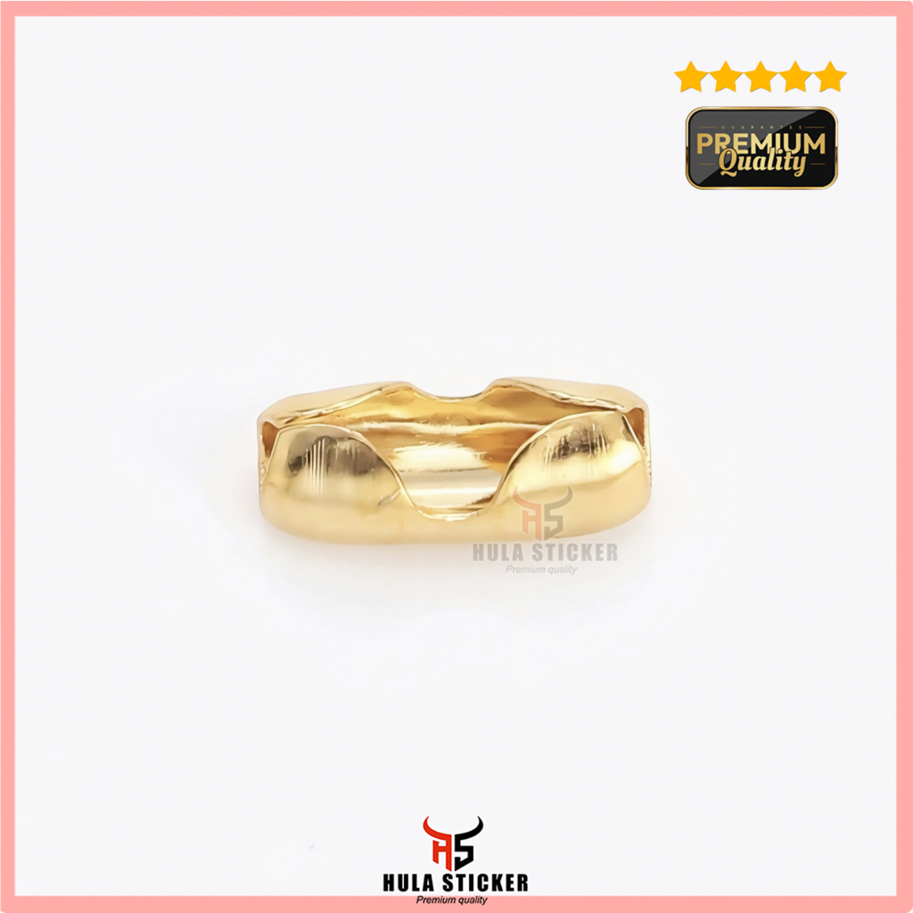 Pengait Rantai Kalung Biji Lada Biji Bambu Stainless Steel GOLD SILVER