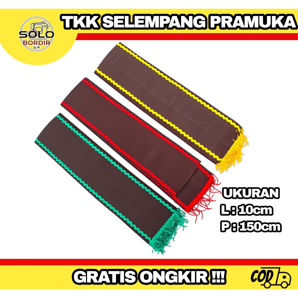 Selempang tkk Pramuka / selendang tetampan tkk pramuka ( lengkap )
