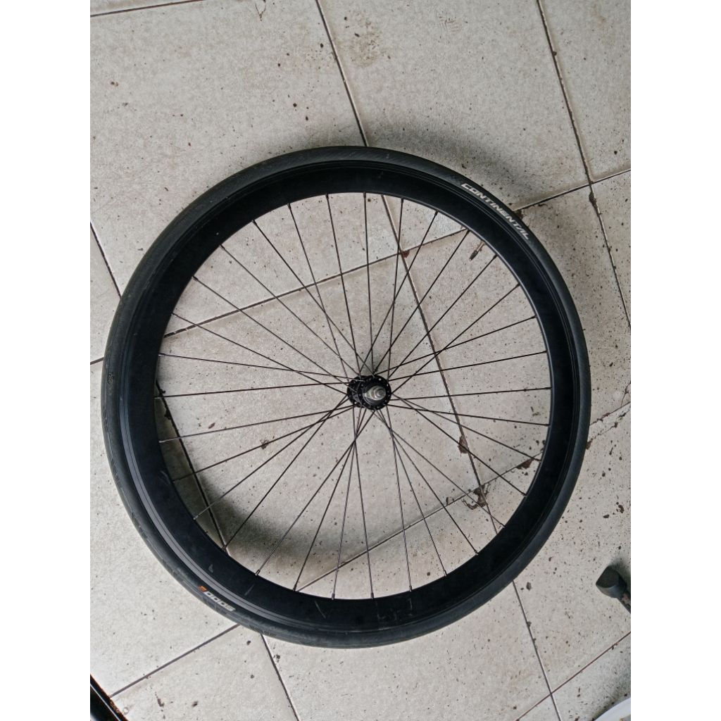 wheelset depan 700c alloy + ban luar dan dalam 700c
