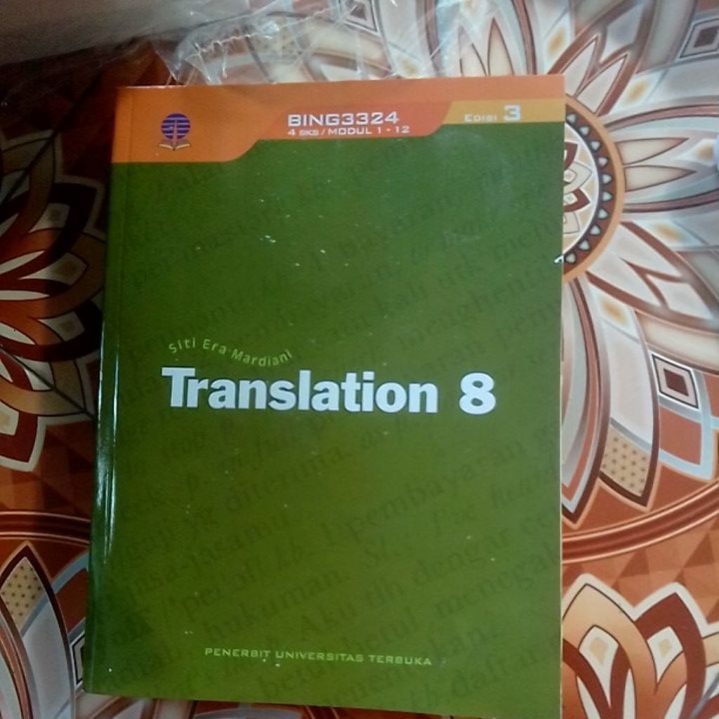 bing3324 edisi 3 translation 8 modul ut  buku Ut universitas terbuka sastra inggris bidang minat pen