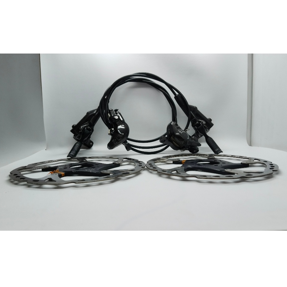 Shimano Deore XT Disc Brake Set M8000 With Rotor SM-RT76 180 mm Bekas pemakaian Normal