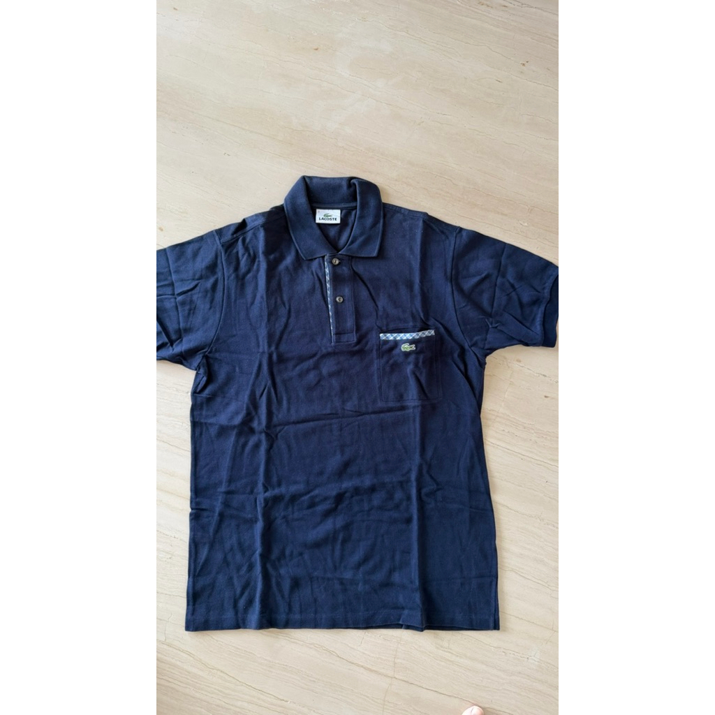 preloved polo shirt for men LACOSTE ori no fake size dan details sesuai di foto