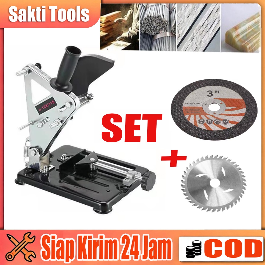 {COD}Stand Dudukan Gerinda Tangan Universal Untuk 115mm/125mm Penyangga Gerinda Tangan Multifungsi R