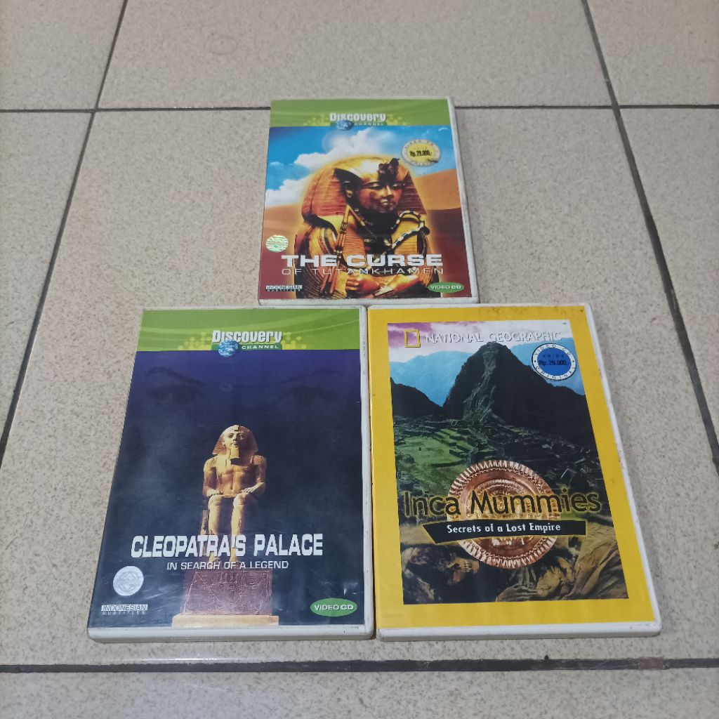 Paket Original VCD Discovery Channel Mummy dan Pyramid