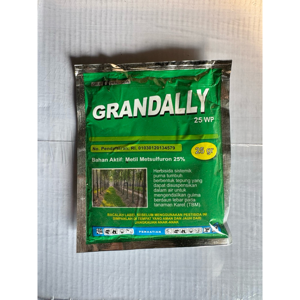 Herbisida Grandally 25 gram - Herbisida Sistemik Purna Tumbuh, Herbisida Pembeku Biji Darat