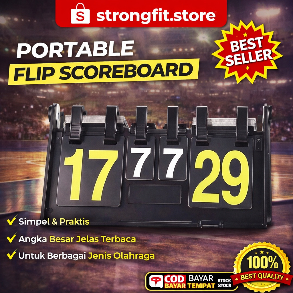 SFS - POTENCE SB01 Papan Skor 4 Digit Score Board Futsal Sepak Bola Basket papan score futsal dan bo