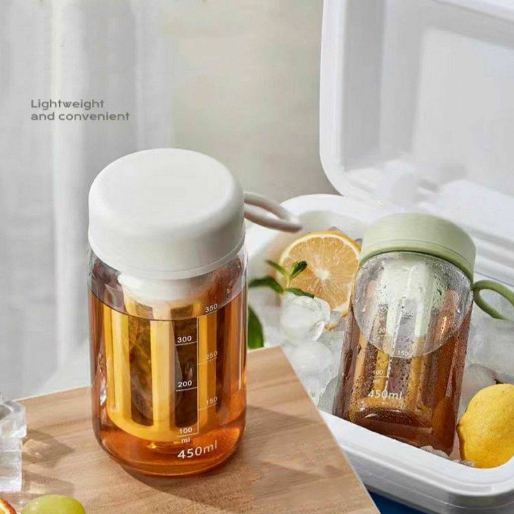 GELAS INFUS WATER - CANGKIR KOPI DAN TEH PORTABEL 450ML - 600ML