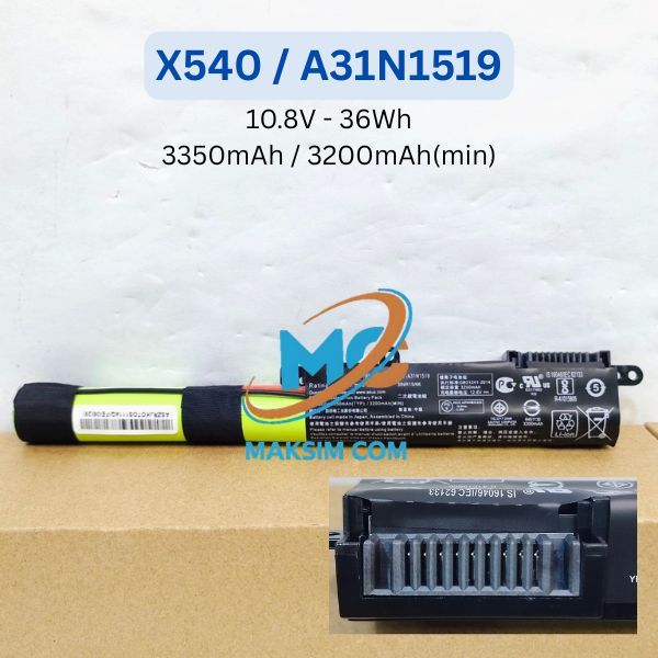 Baterai laptop ASUS X540 X540Y X540L X540SA X540S X540LA X540LJ A31N1519 -MC
