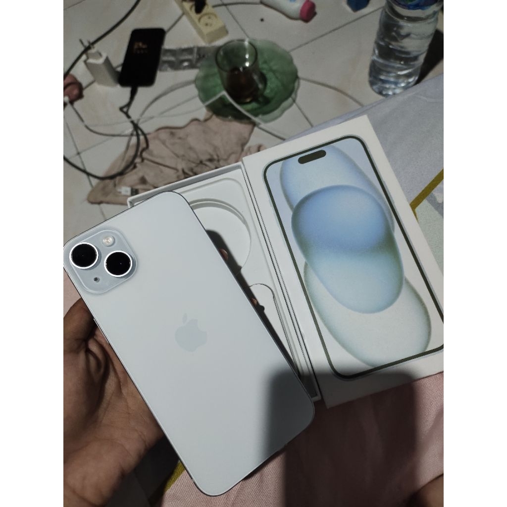 dijual second iPhone 15plus 128gb ex inter pemakaian pribadi