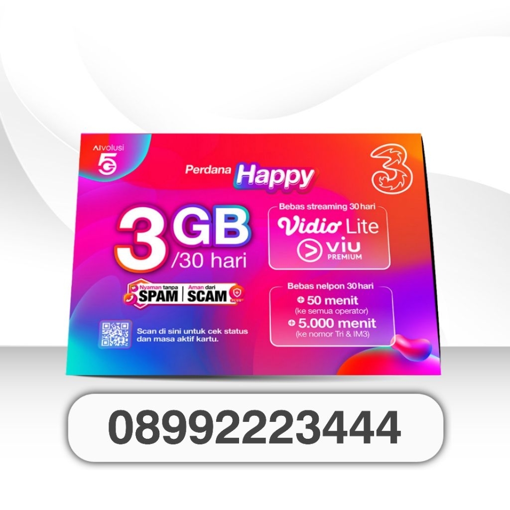 Nomor cantik tri 11 digit double tripe three 11 angka seri naik 4g 5g