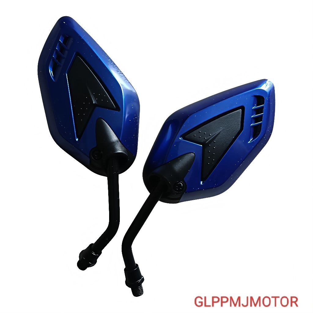 Spion Verano Kaca Spion Panah Afrika Variasi BIRU Universal Untuk Semua Motor Beat Vario Mio Supra K