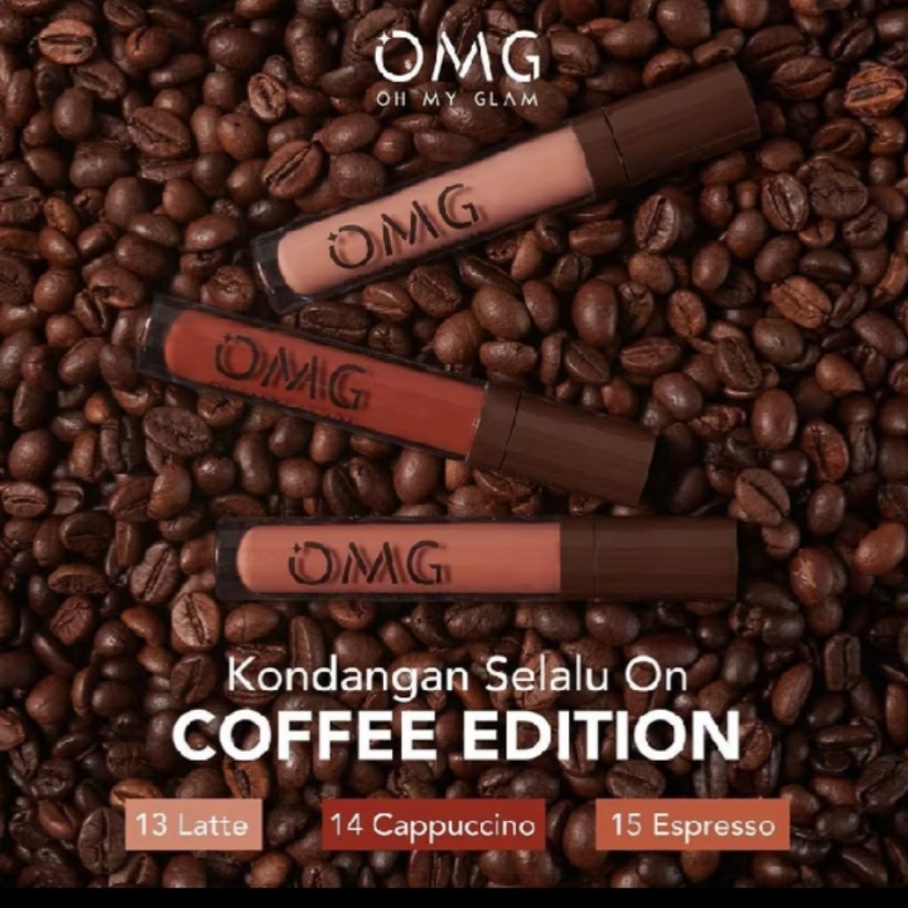 OMG Oh My Glam Mattelast Lip Cream Original - Lipstik Matte Tahan 12 Jam & Transferproof
