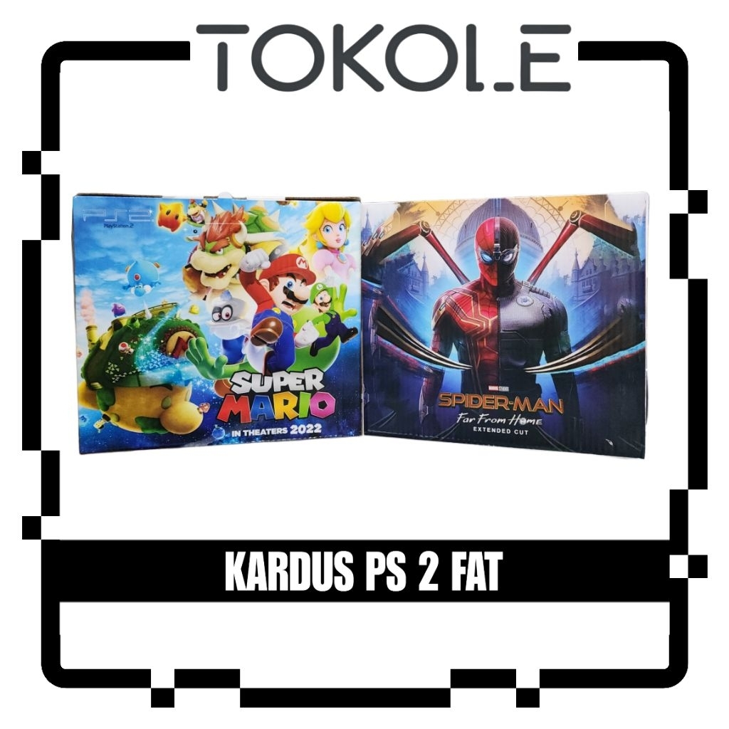 Dus PS2 FAT Lengkap Dalaman - Kardus PS2 Fat + Lengkap Dalaman