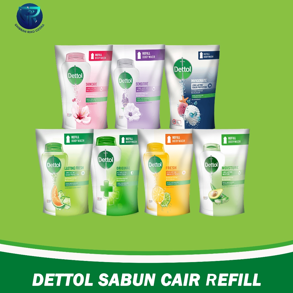 Dettol Sabun Mandi Cair Refill 200ml & 500ml Anti Bakteri