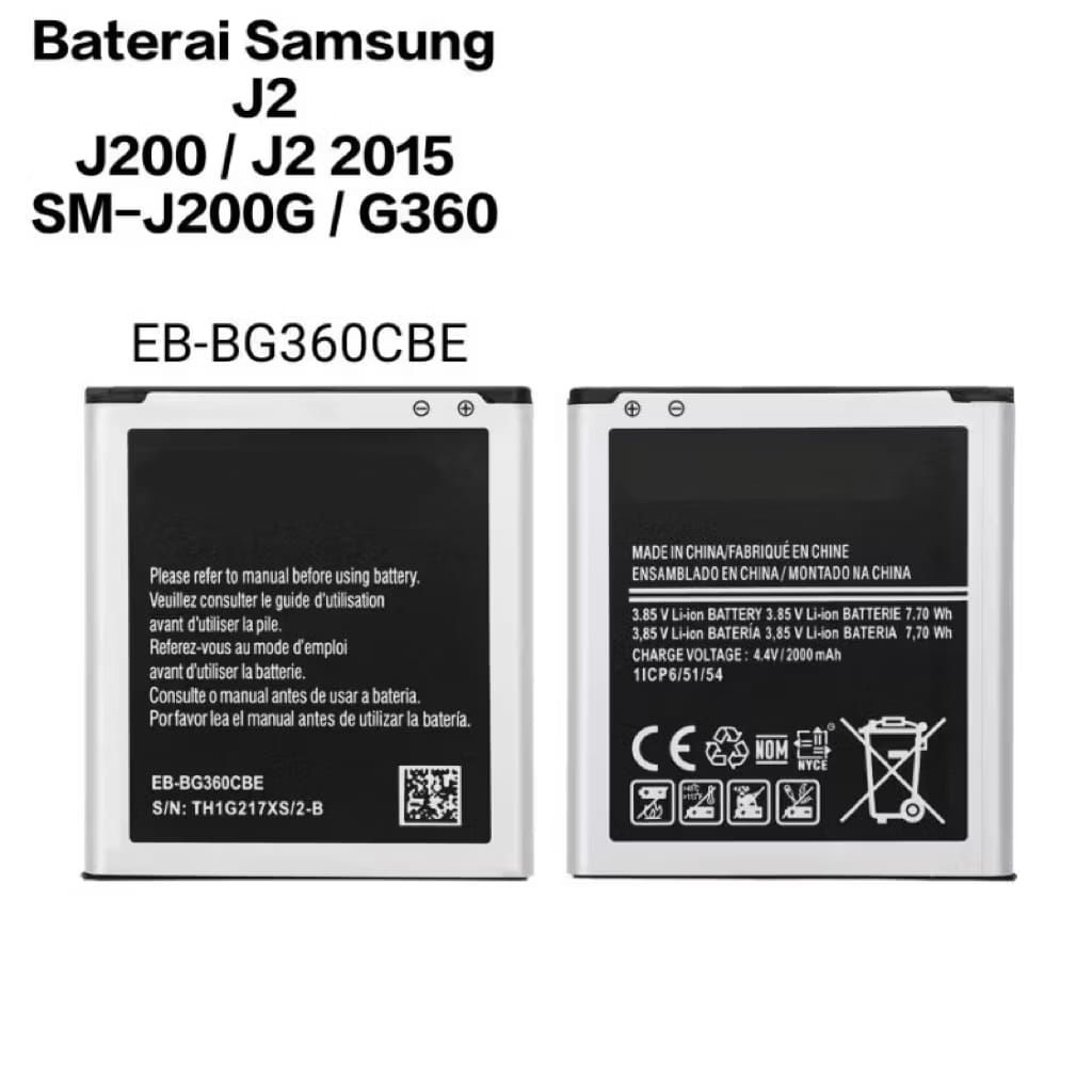 Baterai Hp Samsung J2 lama /J2 Biasa Ori asli 100% Garansi terbaik