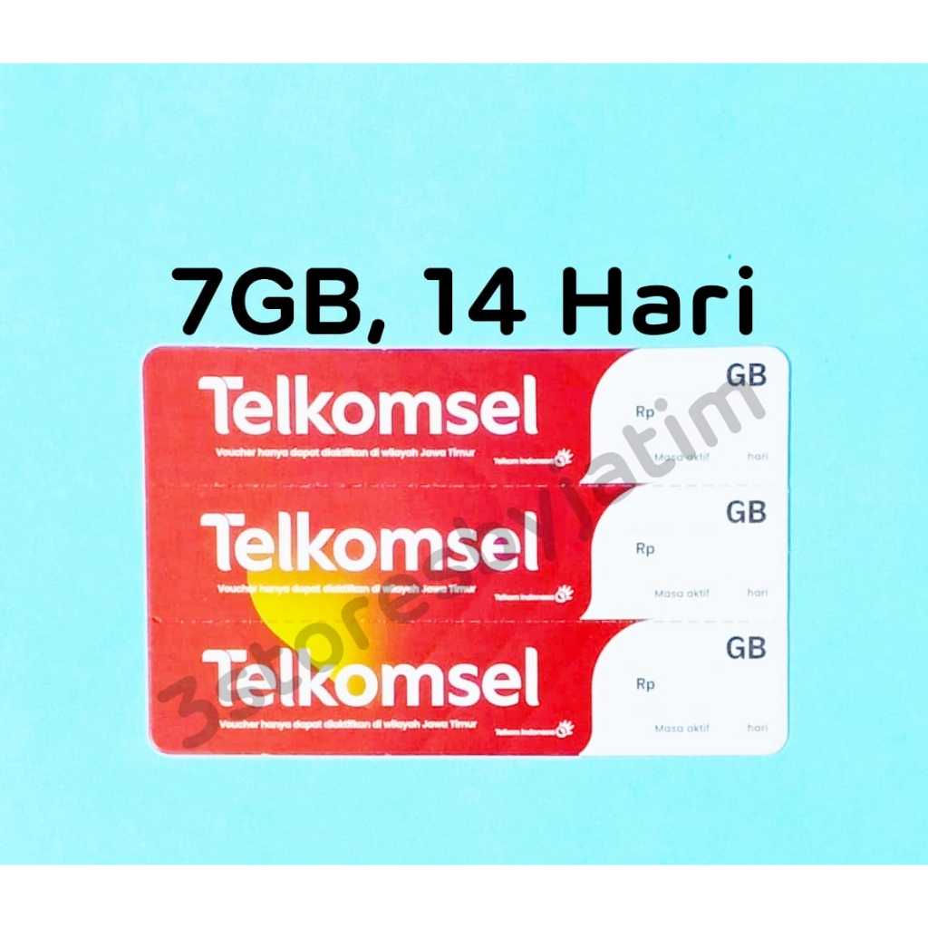 Voucher Kuota Data Telkomsel 7GB, 14 Hari JATIM