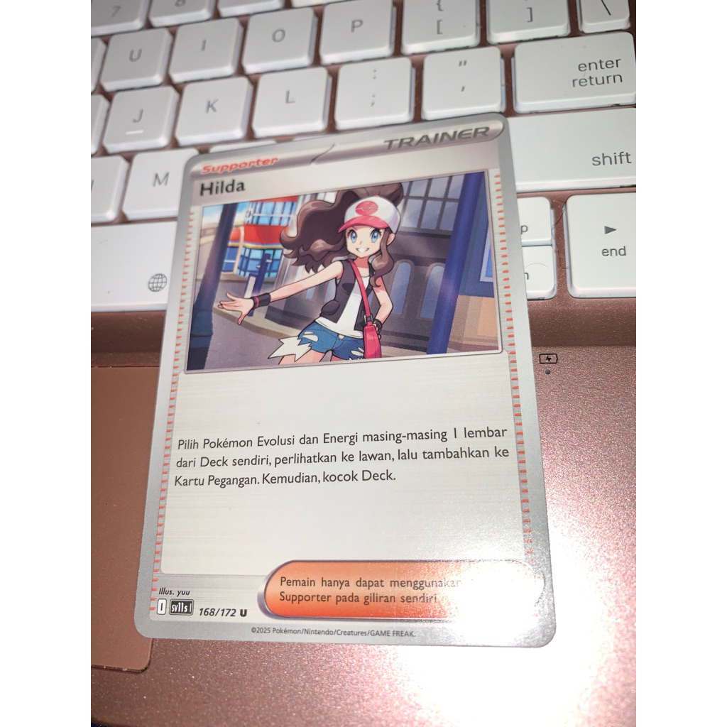 HILDA SUPPORTER TRAINER U POKEMON KARTU