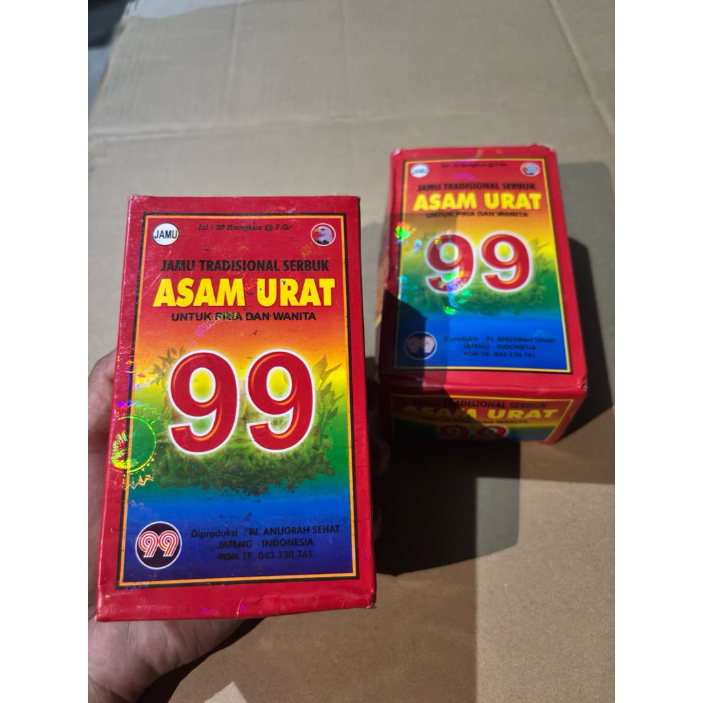 Jamu Serbuk Asam Urat 99 - 30 Bungkus, Meredakan Nyeri Sendi, Membantu Membuang Asam Urat, Menambah 
