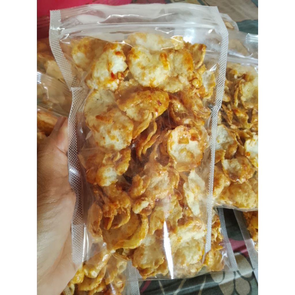 Emping melinjo / cemilan homemade / cemilan lezat / emping matang / emping melinjo original / emping