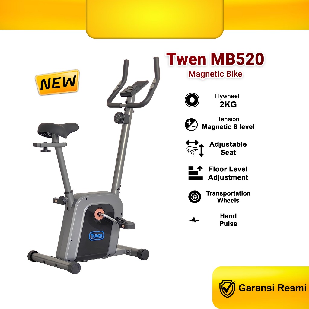 TWEN MB520 Alat Fitness Sepeda Statis Magnetic Bike