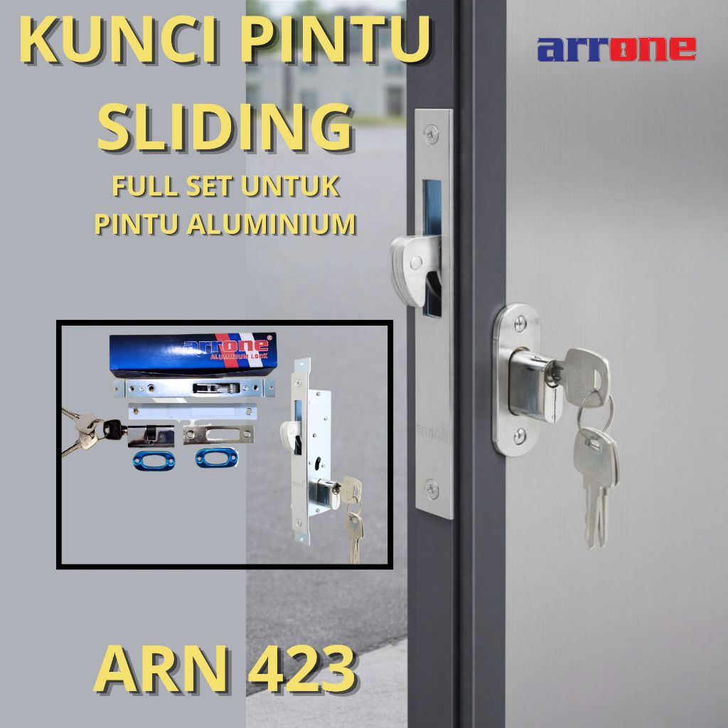 Kunci SLIDING PINTU ALUMINIUM  ARN 423 Aluminium lock