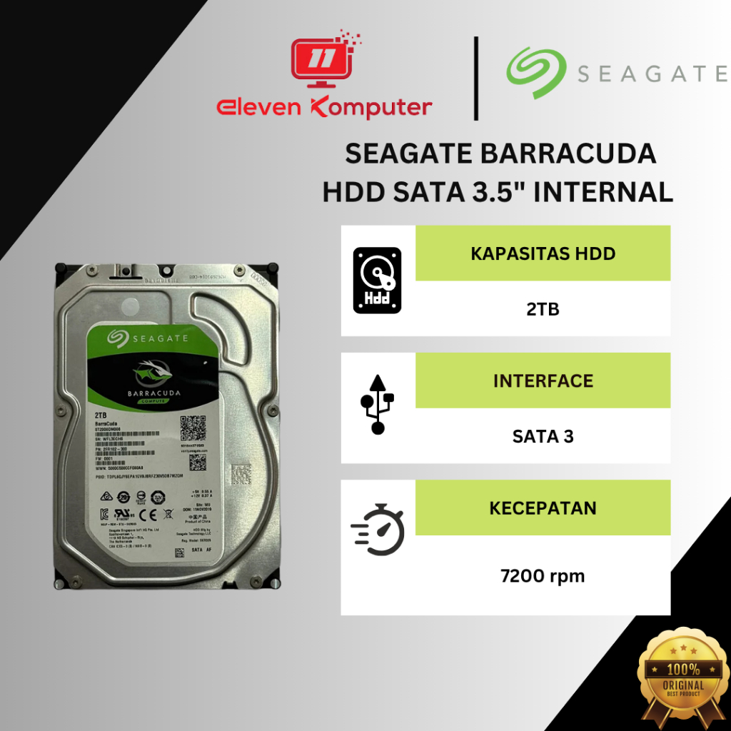 HDD PC Seagate 2TB Barracuda MFI