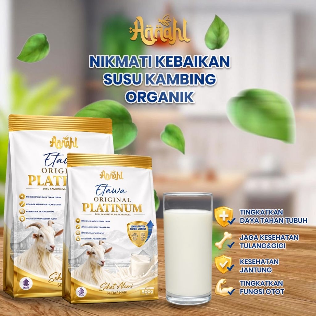 Susu kambing etawa organik susu kambing bubuk platinum susu murni tanpa gula susu bebas gula
