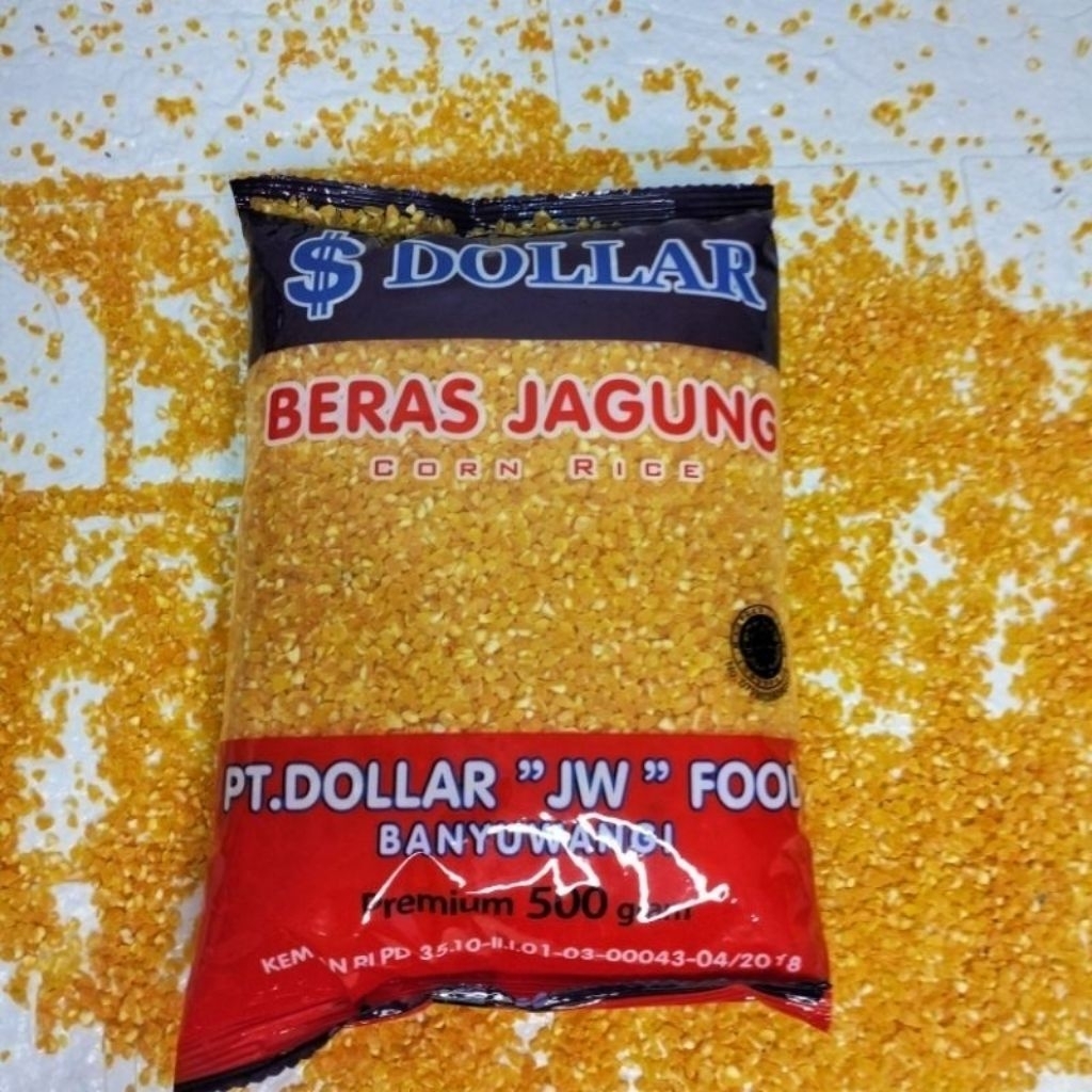TERLARIS BERAS JAGUNG DOLLAR 500gr / Beras jagung 500gr / Beras jagung DOLLAR  / Beras jagung diet /