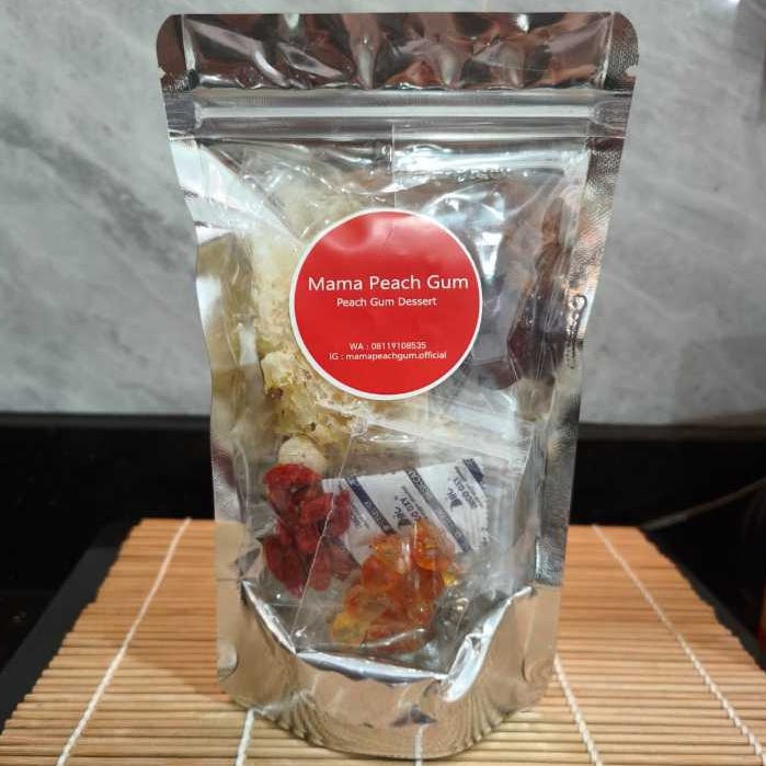 Peach Gum Dessert SUPER A+ size PERSONAL /  Single Pack untuk 1-2 cup