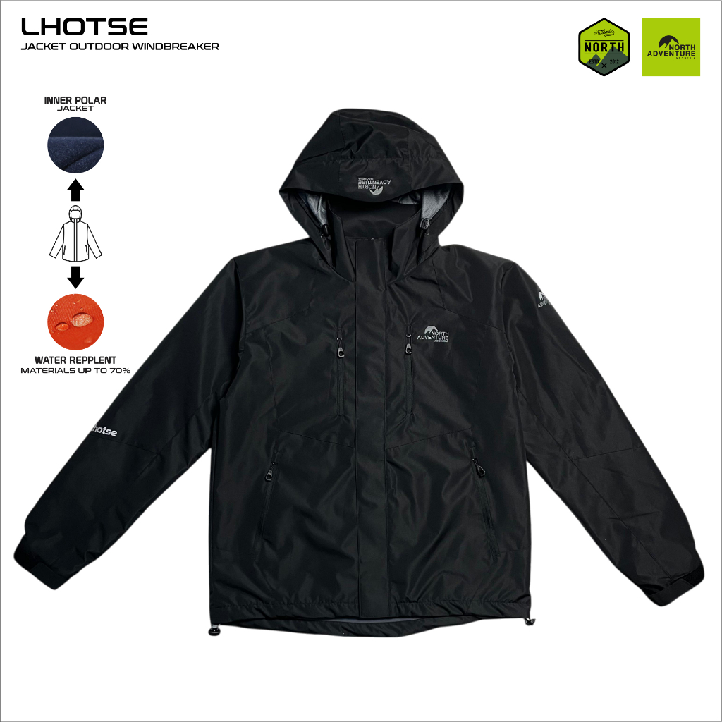 North Adventure - Jacket Parasut Outdoor Waterproof Windbreaker - Lhotse.01