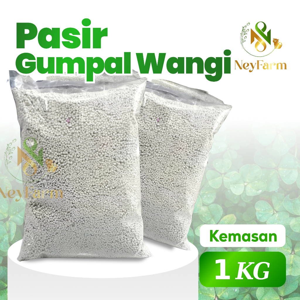 Pasir Gumpal Wangi 1Kg pasir kucing Hamster Anjing