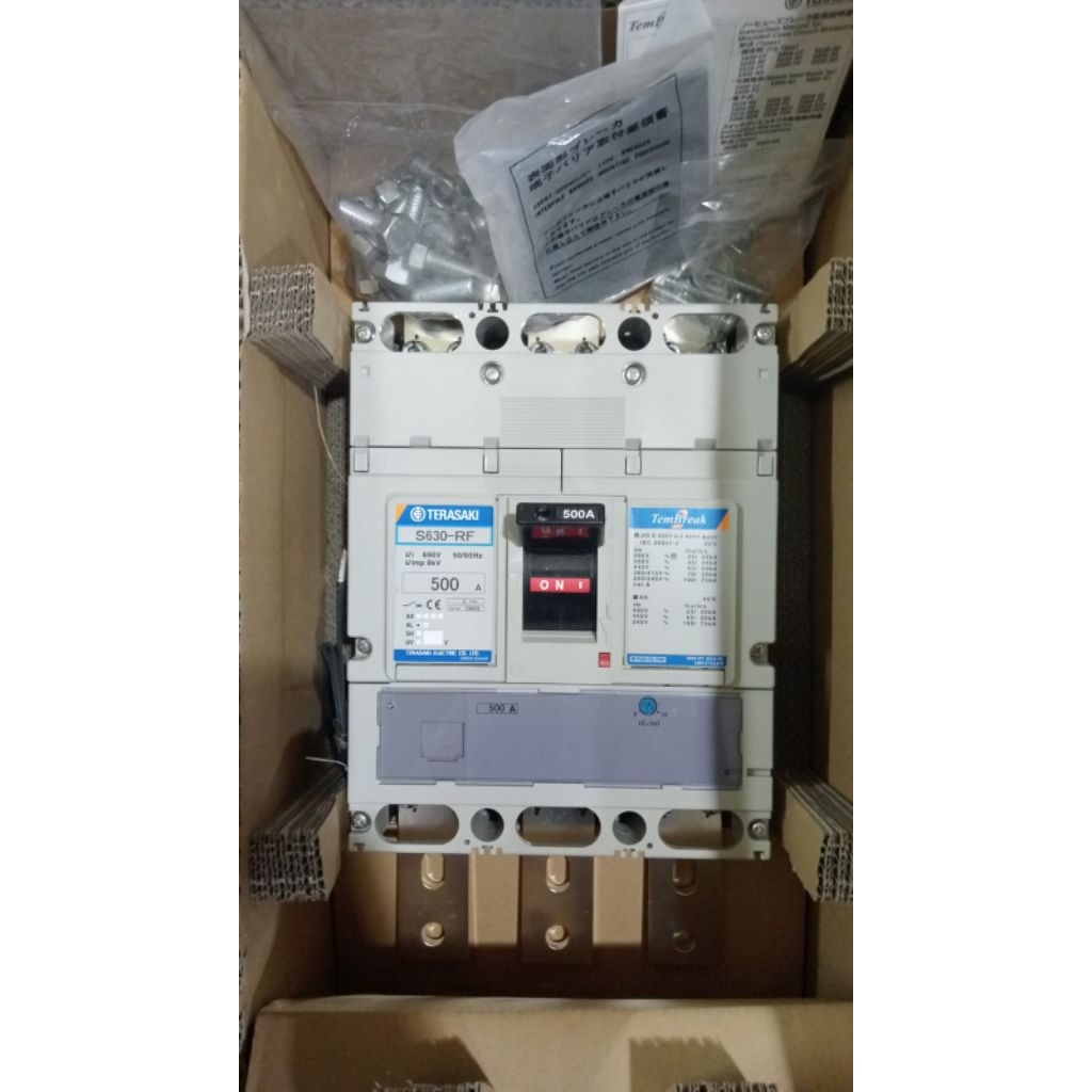 MCCB TERASAKI S630-RF 3P 500A TERASAKI ORIGINAL
