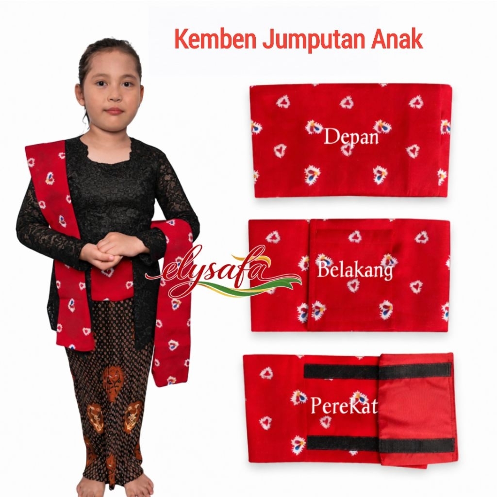 Kemben jumputan instan Anak, slempang jumputan anak