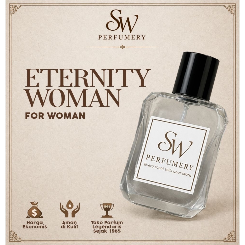 Parfum Wanita Eternity Woman Parfume Perempuan Sari Wangi Tahan Lama 24 Jam
