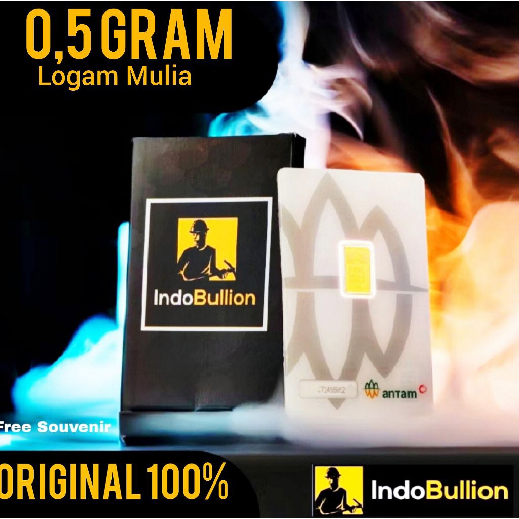 LM EMAS ANTAM 0,5 Gram, LOGAM MULIA TERBARU