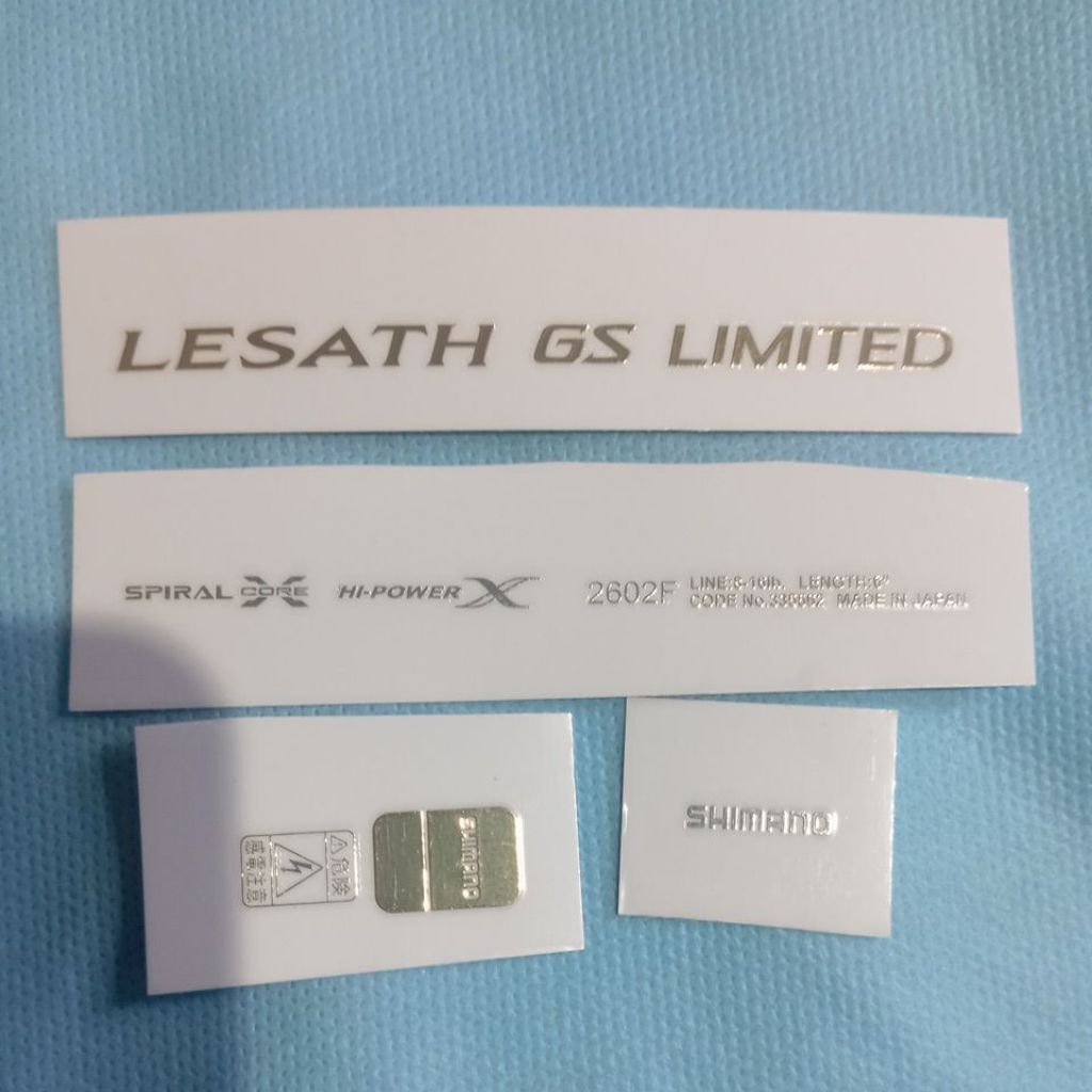 Stiker Decal Custom Joran GS Limited Basah dan Kering