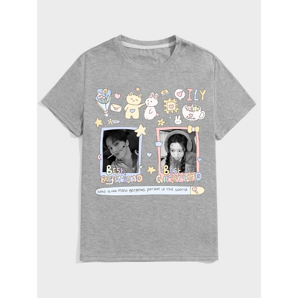 kaos bucin cute - kaos custom - kaos bucin aesthetic - desain cute korea - valentine - kaos bucin te