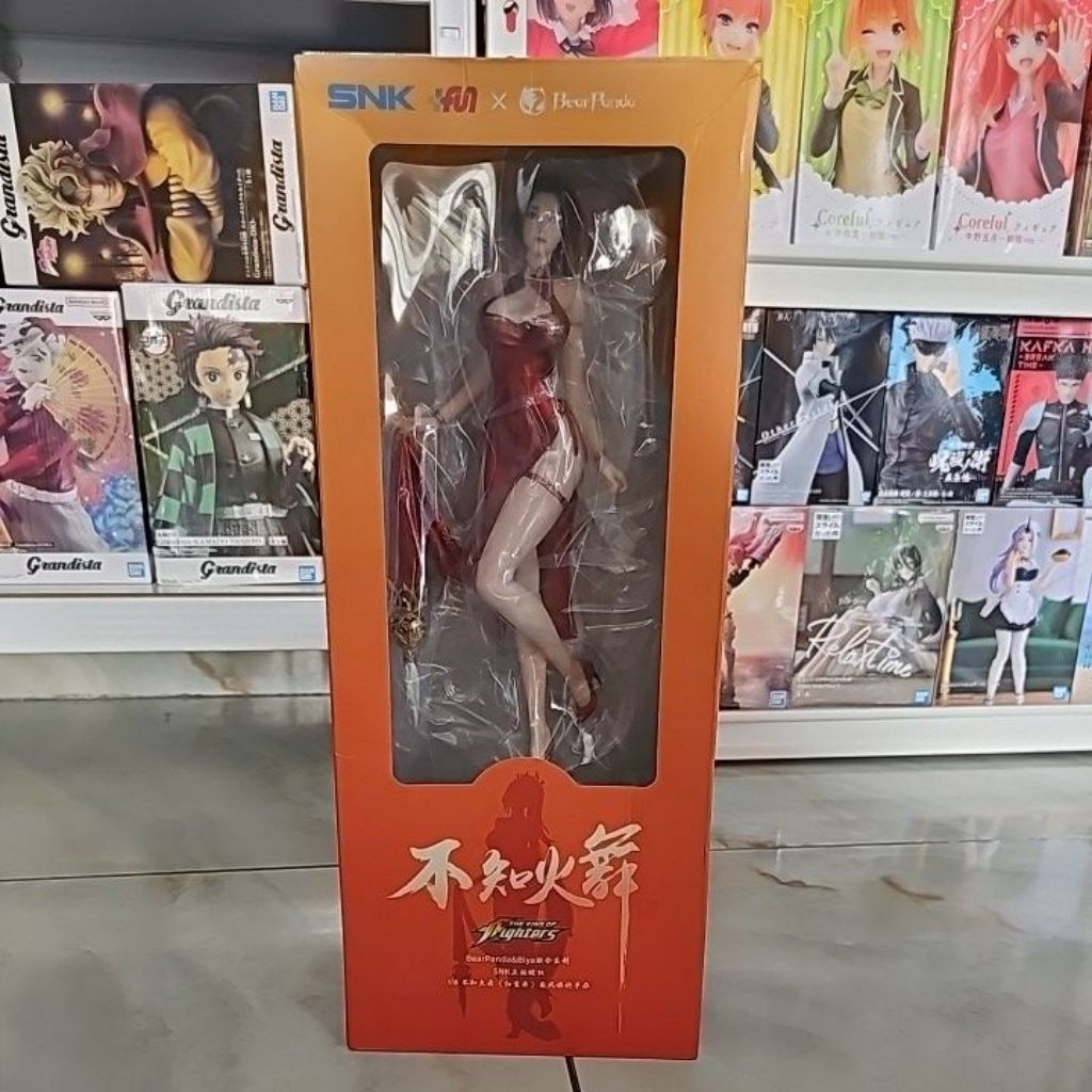 Bearpanda Mai shiranui King of fighters 1/6 scale 40cm figure, Dx ver With Background hanging scroll