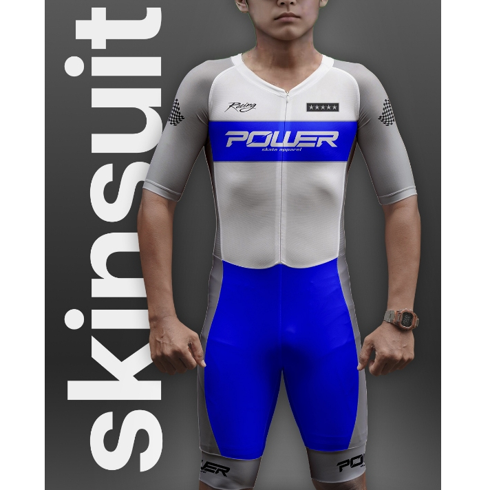 Skinsuit Power Apparel Jersey Sport Sepatu Roda Nyaman & Fleksibel