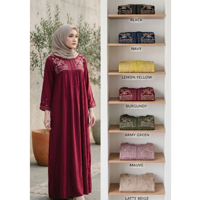 DRESS HANNA /GAMIS HANNA / GAMIS BORDIR TERBARU