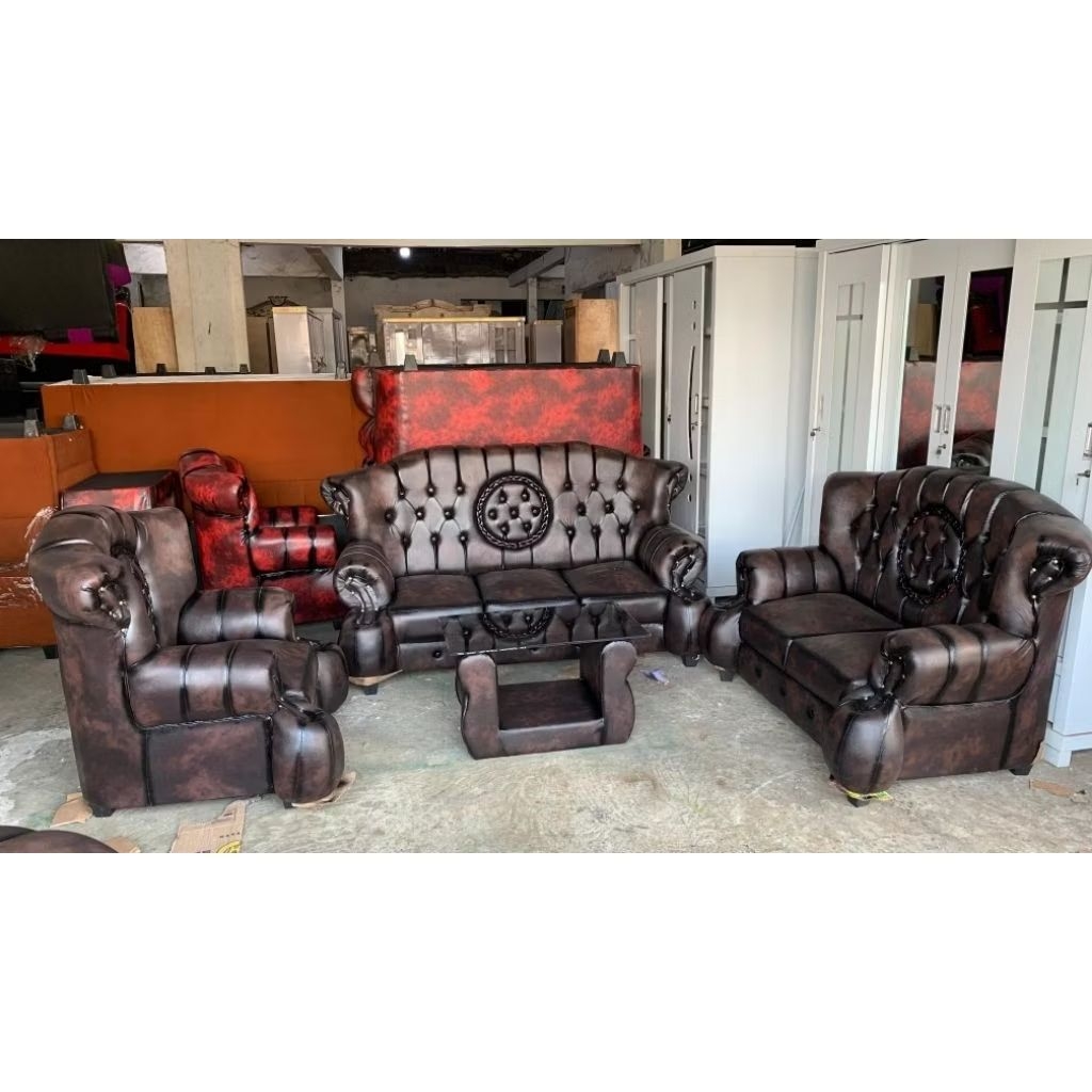 READY Sofa Jaguar Jumbo model 3-2-1+ meja kaca