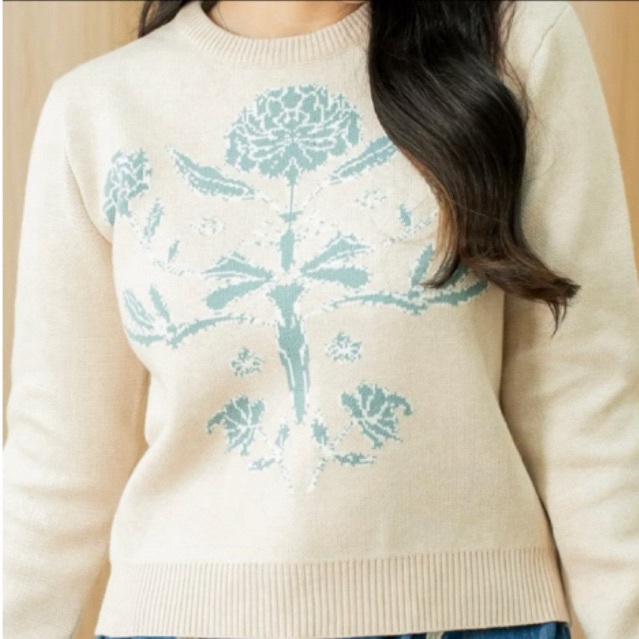 shiku willow sweater teal shikuthebrand