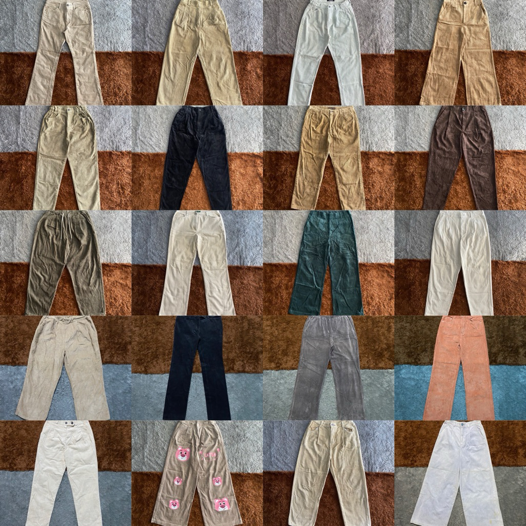 CORDUROY PANTS | CELANA PANJANG HW HIGHWAIST | CORDUROY PREMIUM MURAH  | CORDUROY COWO CEWE | CORDUR