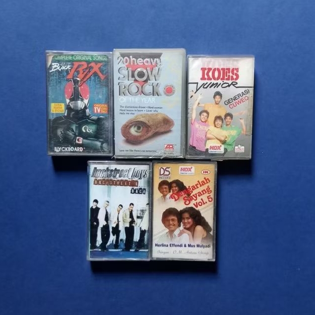 Kaset Pita Paket Lagu Lagu Indonesia & Lagu Lagu Barat Isi 5 Pcs Kaset