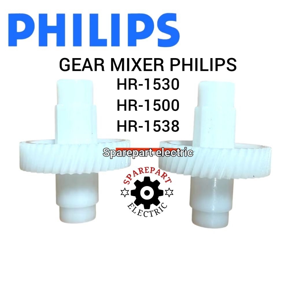 GEAR MIXER PHILIPS LAMA CUCINA TIPE HR 1500 1538 1530 SEPASANG