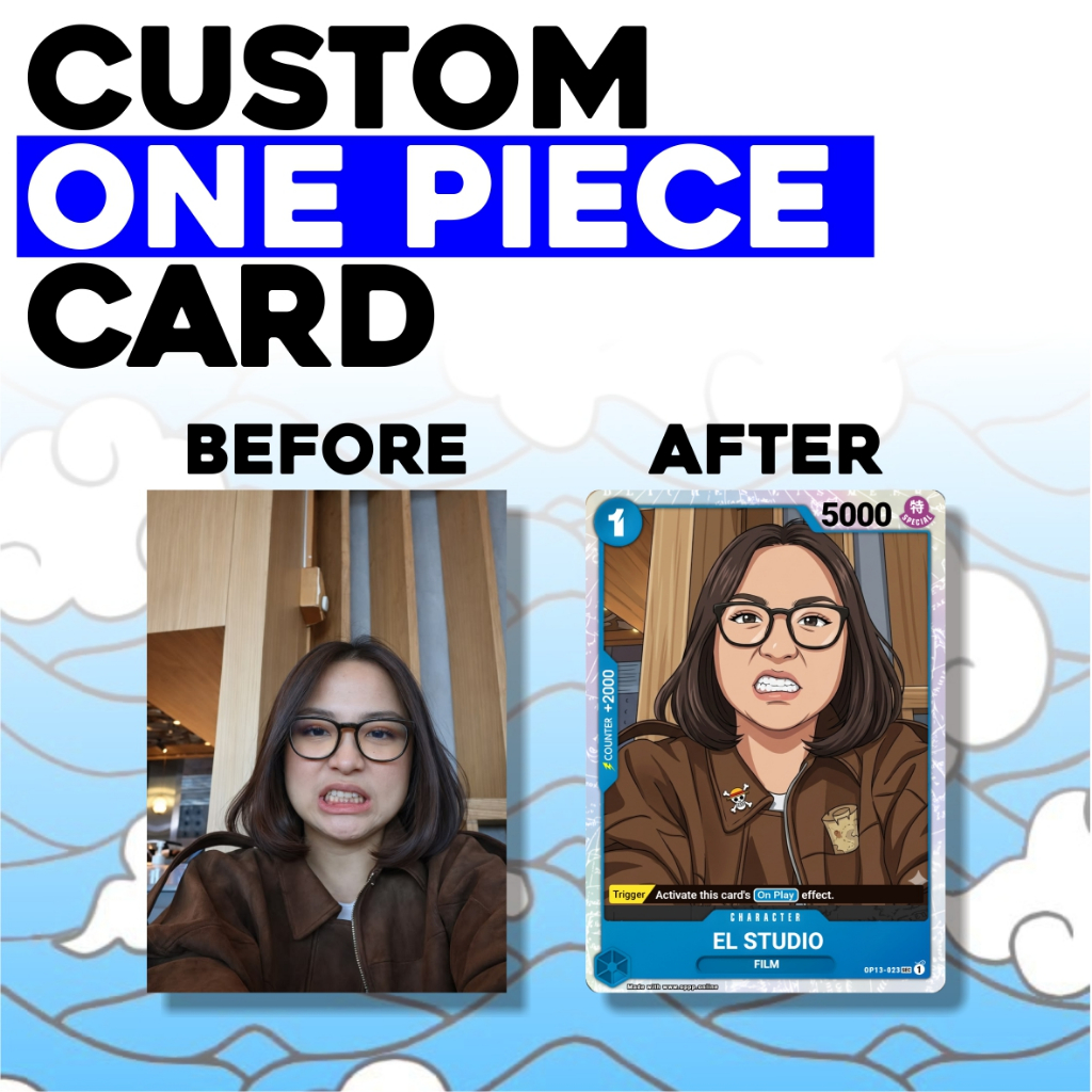 CUSTOM ONE PIECE CARD CUSTOM KARTU ONE PIECE