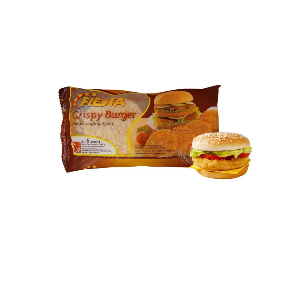 DAGING BURGER AYAM CRISPY FIESTA  6 PCS