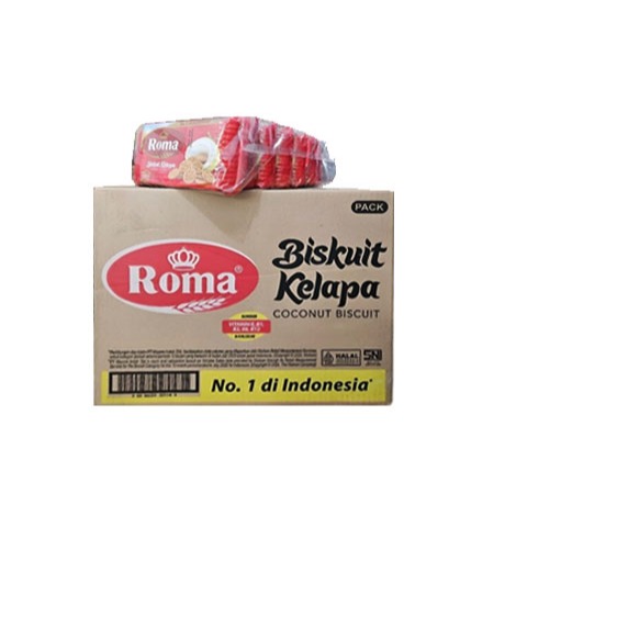 Roma Biskuit Kelapa 1 Dus Isi 28 Pcs @300Gr