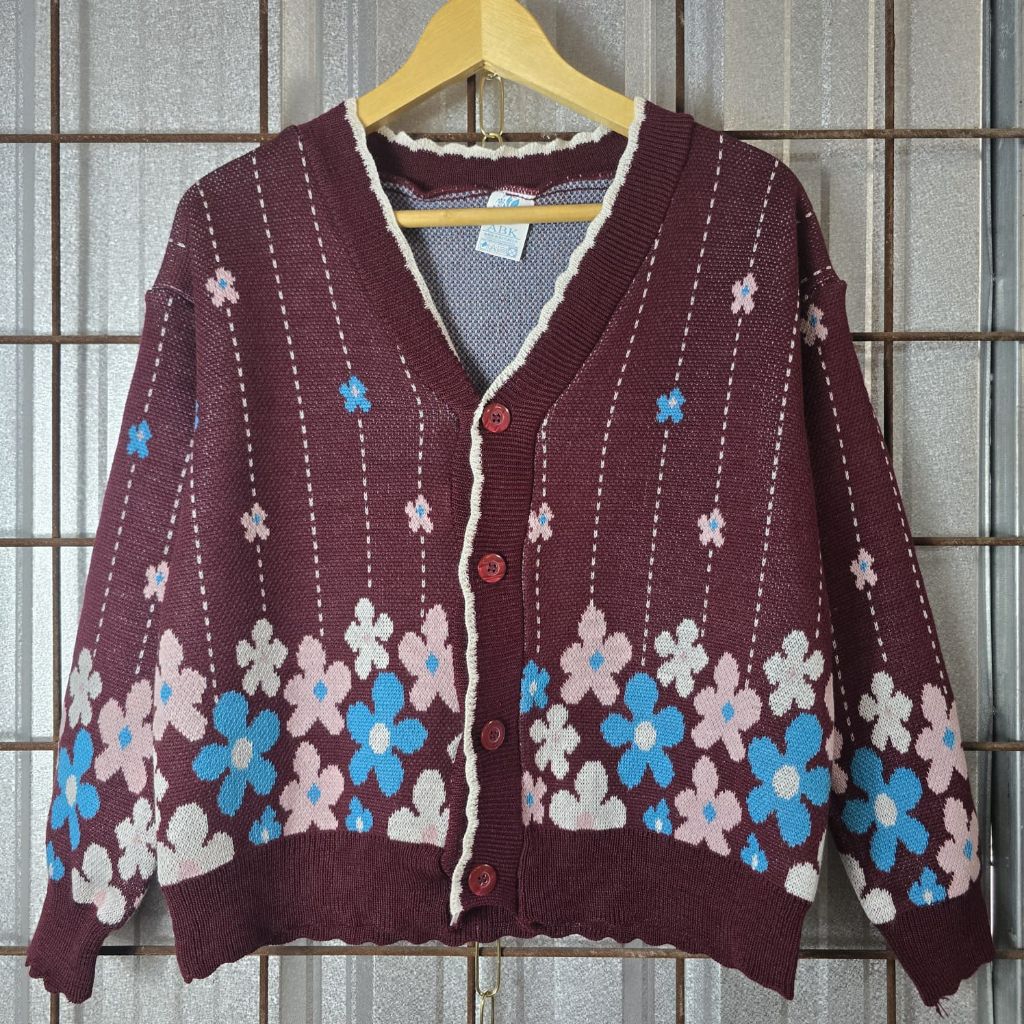Cardigan Rajut Premium - Floral Vintage Series (BUNGA)