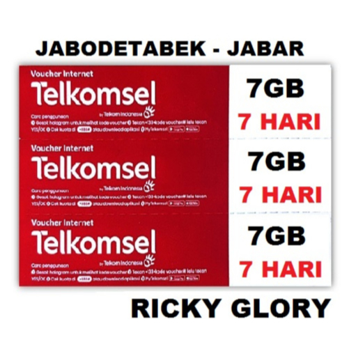 VOUCHER TELKOMSEL 7GB 7HARI